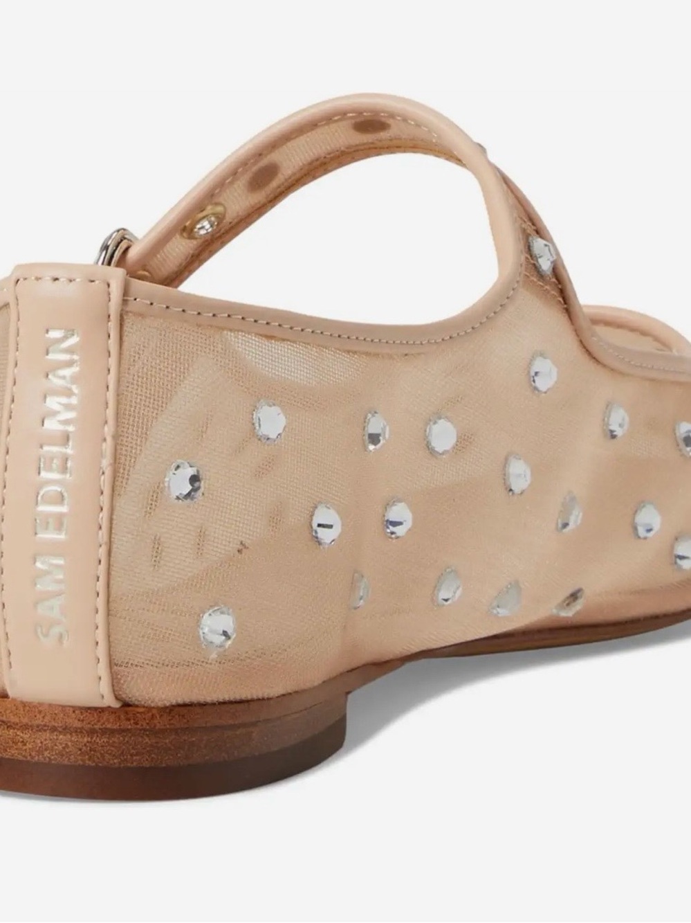 Sam Edelman Michaelashne Pink Mesh Mary Jane Ballet Flats 9 NEW - Picture 4 of 13
